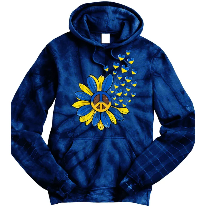 Autism Awareness Peace Sunflower Tie Dye Hoodie