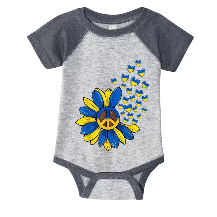 Autism Awareness Peace Sunflower Infant Baby Jersey Bodysuit