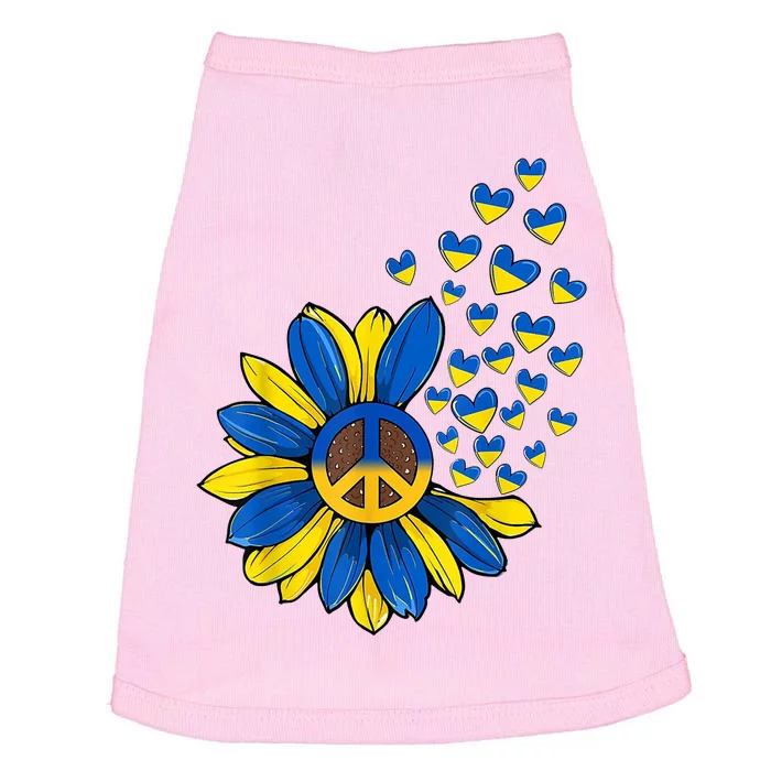 Autism Awareness Peace Sunflower Doggie Tank