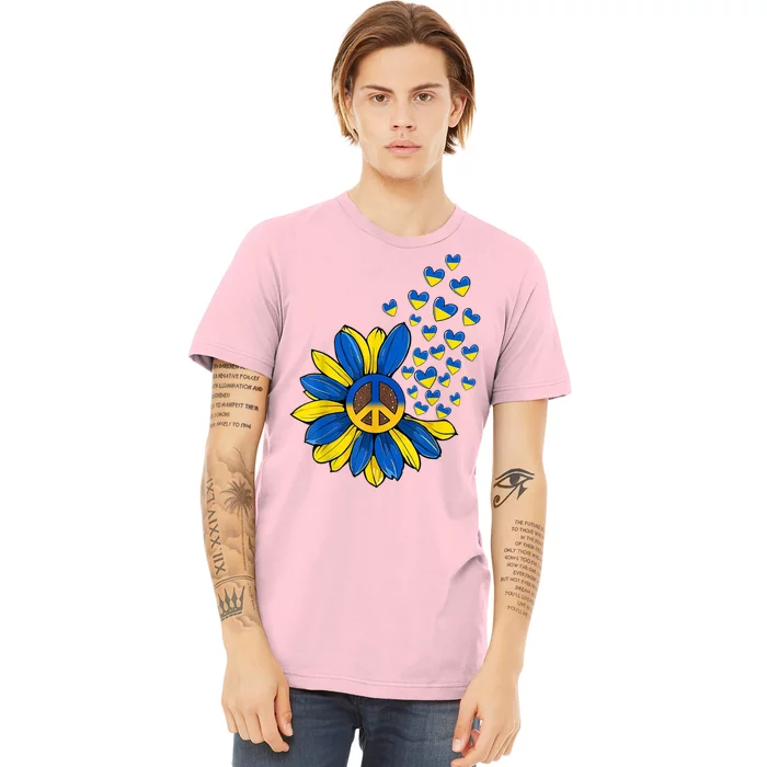 Autism Awareness Peace Sunflower Premium T-Shirt