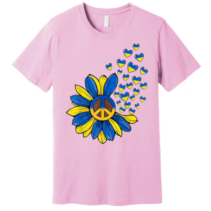 Autism Awareness Peace Sunflower Premium T-Shirt