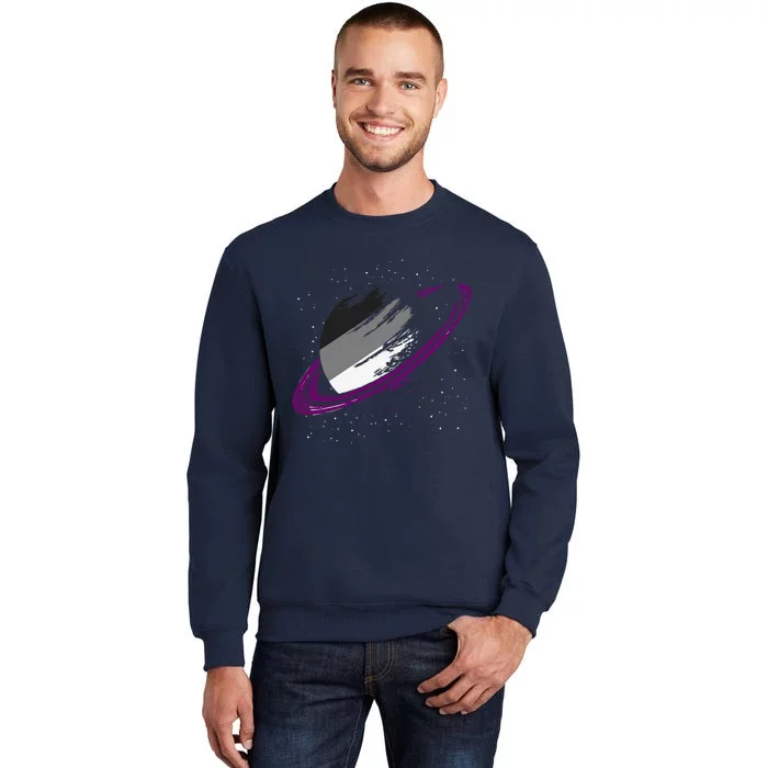 Asexual Ace Pride Month Saturn Queer Lgbtq Asexual Sweatshirt