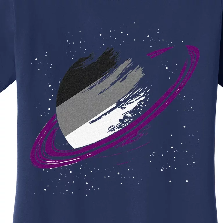 Asexual Ace Pride Month Saturn Queer Lgbtq Asexual Women's T-Shirt