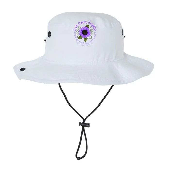 Alzheimer Awareness Purple Sunflower Legacy Cool Fit Booney Bucket Hat