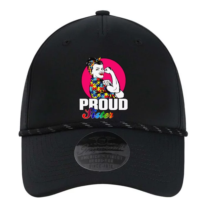 Autism Awareness Proud Sister Embrace Differences Gift Performance The Dyno Cap