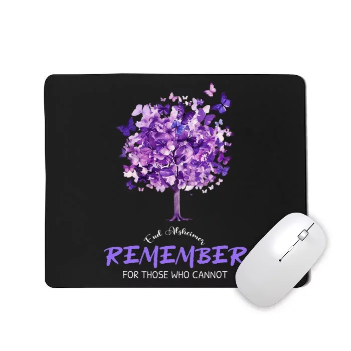 Alzheimers Awareness Purple Butterfly Mousepad