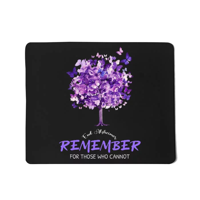 Alzheimers Awareness Purple Butterfly Mousepad