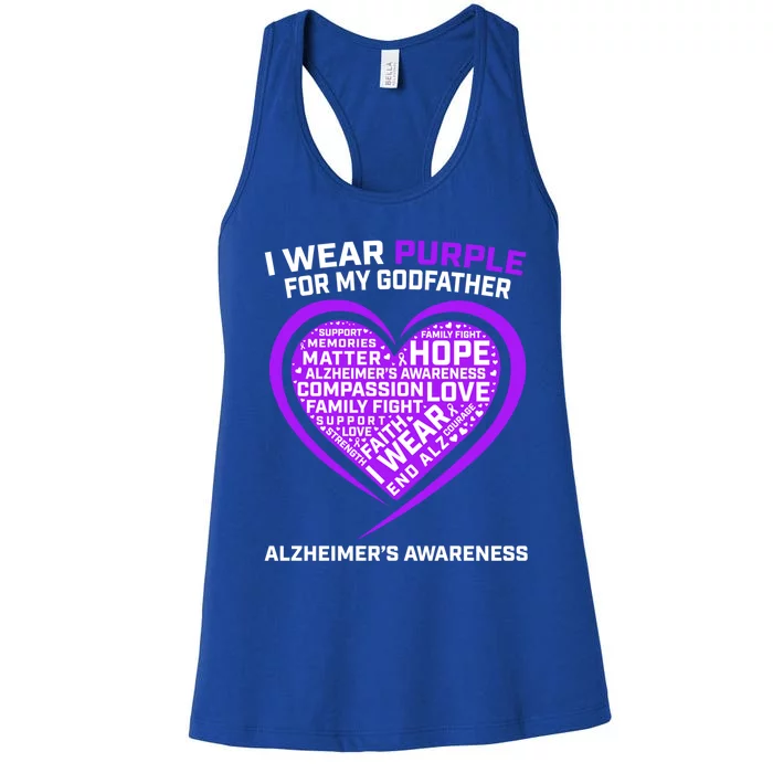 Alzheimers Awareness Products Memories Matter Godfather Gift Women's Racerback Tank