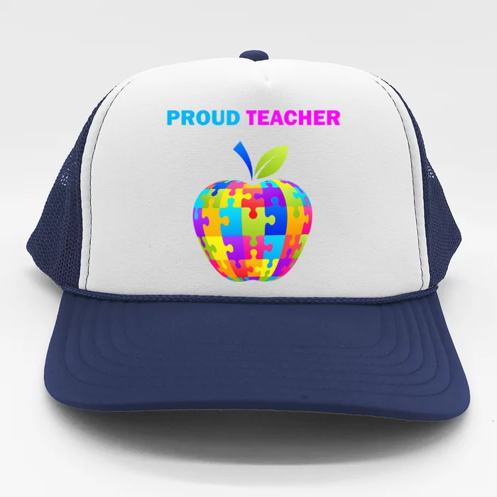 Autism Awareness Proud Teacher; Teacher; Trucker Hat