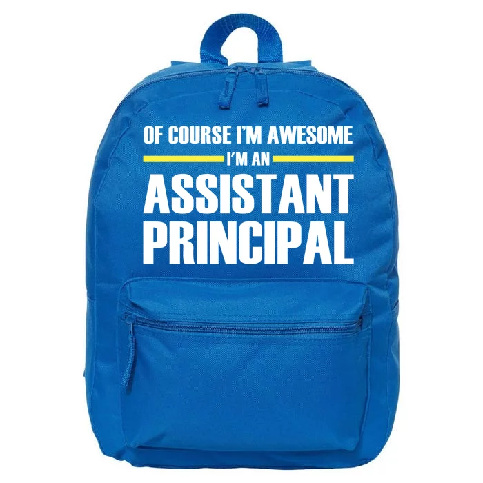 Awesome Assistant Principal Gift 16 in Basic Backpack