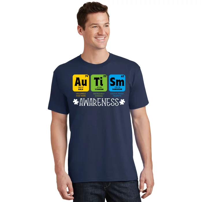 Autism Autistic Periodic Table T-Shirt