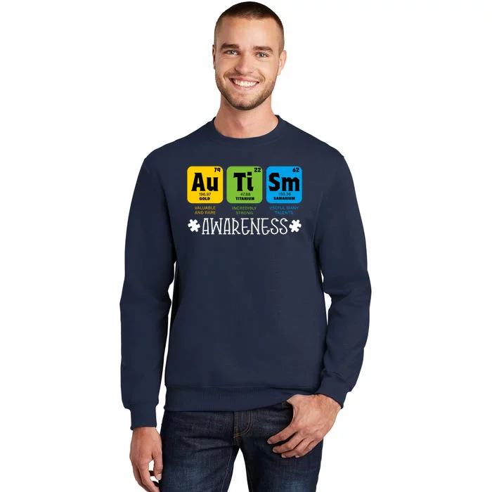 Autism Autistic Periodic Table Tall Sweatshirt