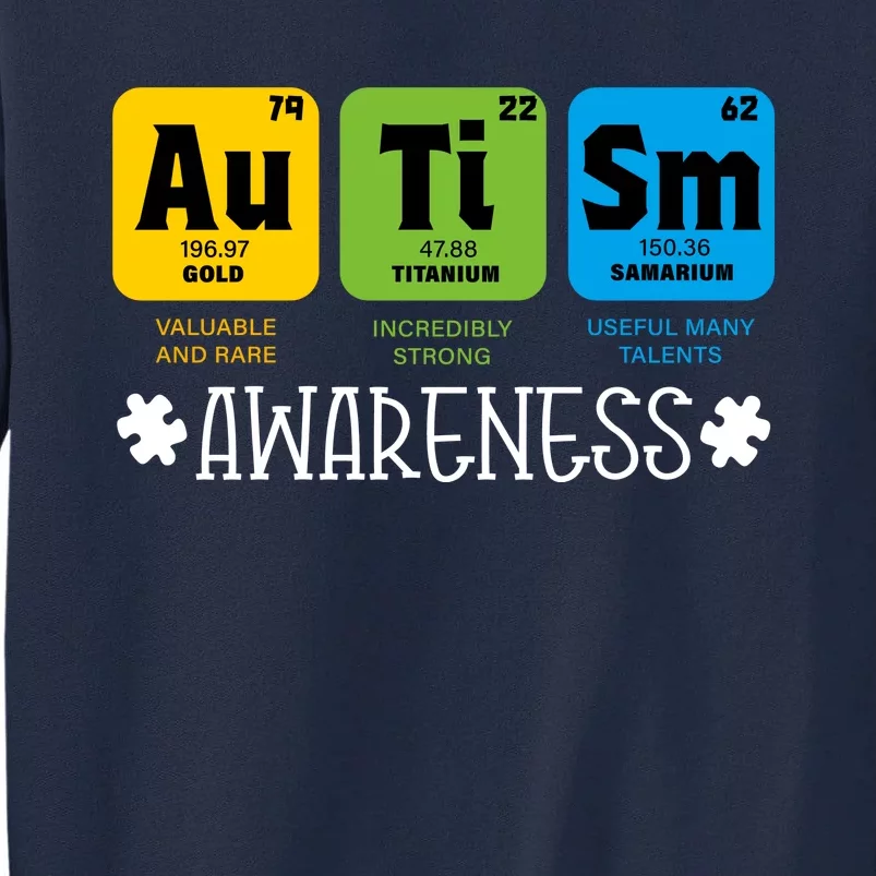 Autism Autistic Periodic Table Tall Sweatshirt