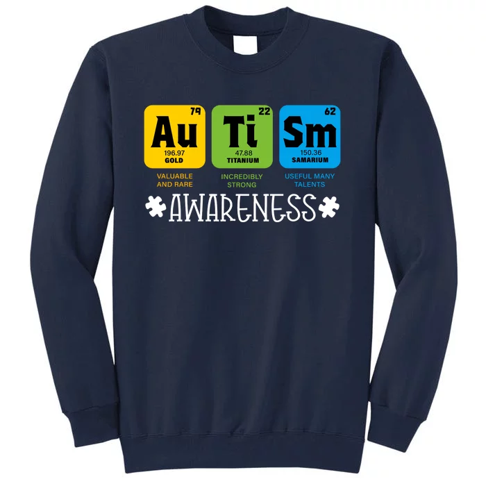 Autism Autistic Periodic Table Tall Sweatshirt