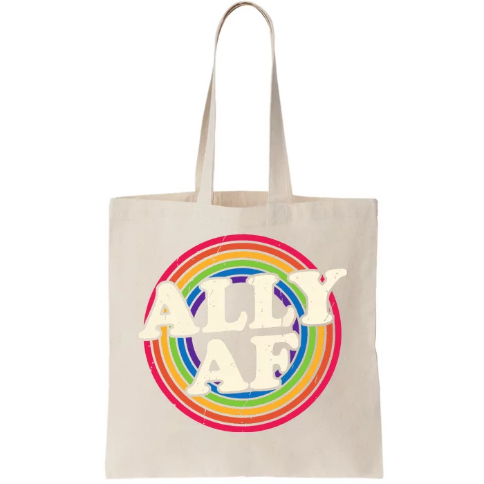 Ally Af Pride Month Lgbt Rainbow Tote Bag