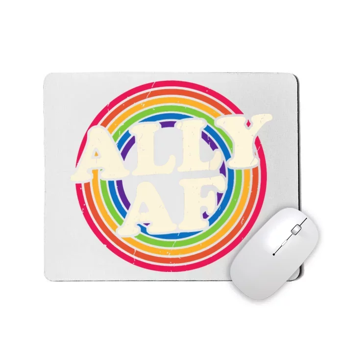 Ally Af Pride Month Lgbt Rainbow Mousepad