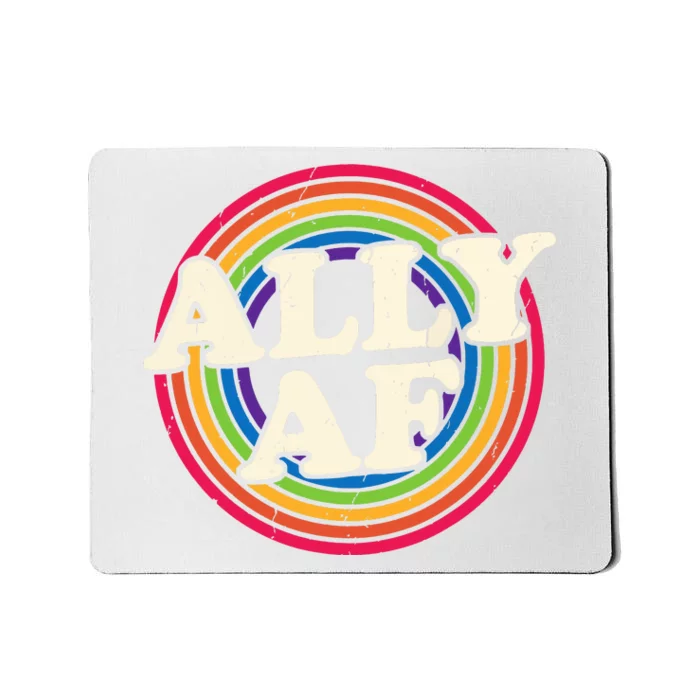 Ally Af Pride Month Lgbt Rainbow Mousepad