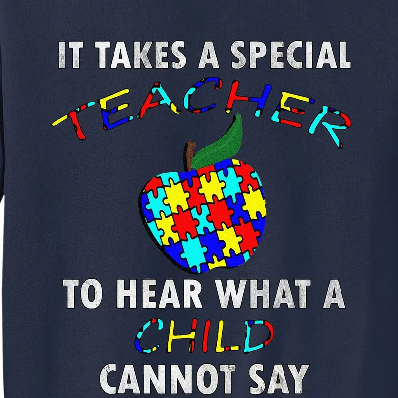 Autism Awareness Puzzle Design Support Special Ed Teachers Sweatshirt