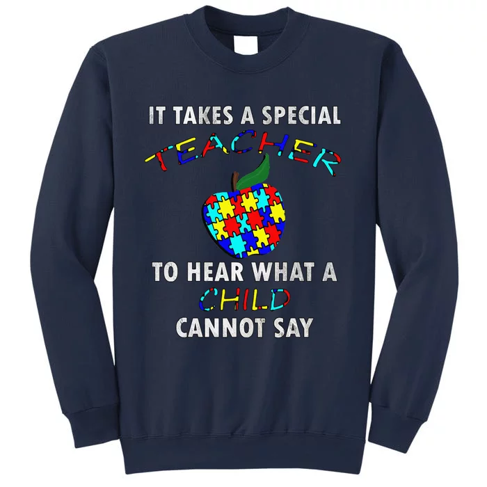 Autism Awareness Puzzle Design Support Special Ed Teachers Sweatshirt