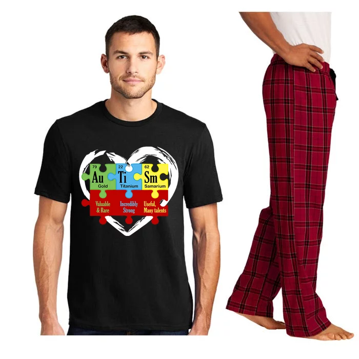 Autism Awareness Puzzle Chemical Element Funny Science Lover Pajama Set