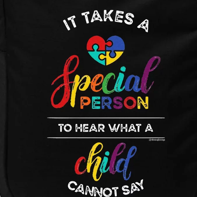 Autism Awareness Puzzle It Takes A Special Person To Hear Impact Tech Backpack