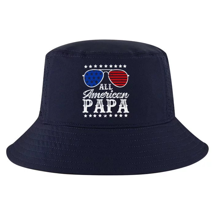 All American Papa 4th Of July  Sunglasses Family  Matching Fathers Day Cool Comfort Performance Bucket Hat