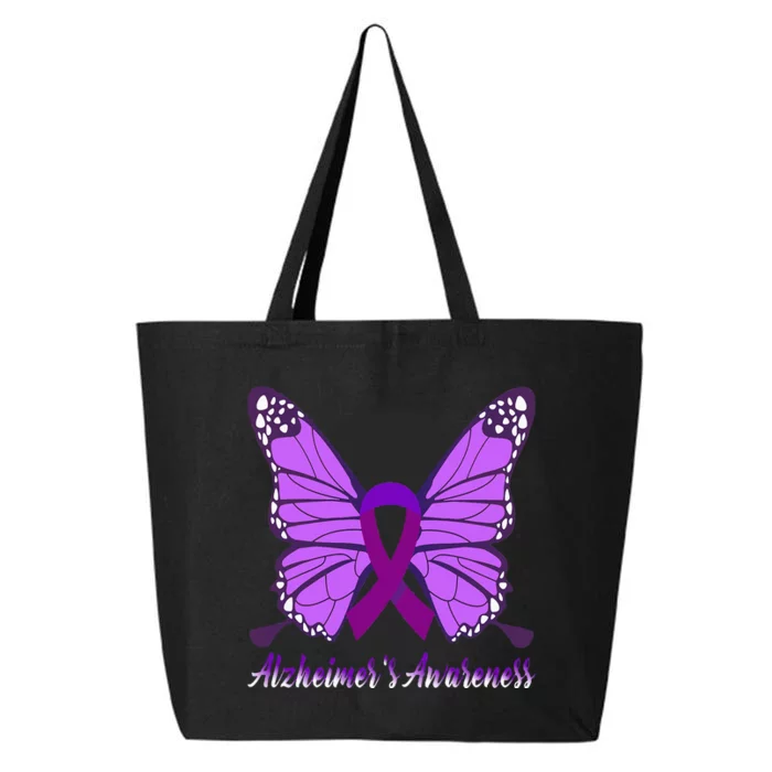 Alzheimer Awareness Purple Ribbon The End Of Alzheimer 25L Jumbo Tote