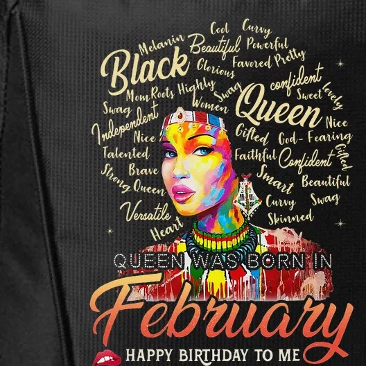 Aquarius African Pride Queen Was Born In February Birthday City Backpack