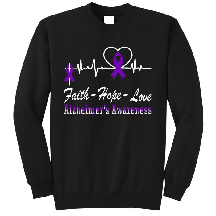 Alzheimer Awareness Purple Ribbon The End Of Alzheimers Sweatshirt