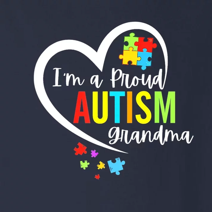 Autism Awareness Puzzle Im A Proud Grandma Love Heart Gift Toddler Long Sleeve Shirt