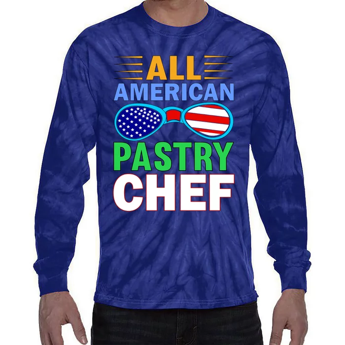 All American Pastry Chef Tie-Dye Long Sleeve Shirt