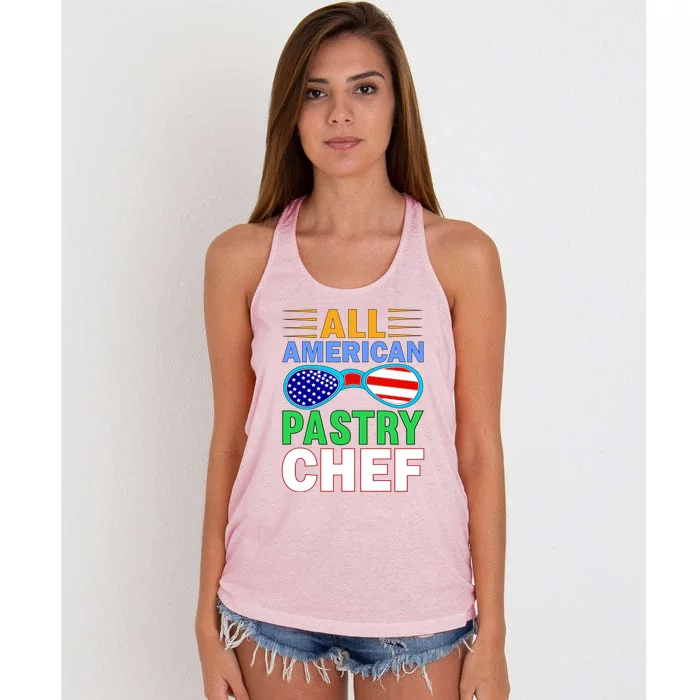 All American Pastry Chef Women's Knotted Racerback Tank