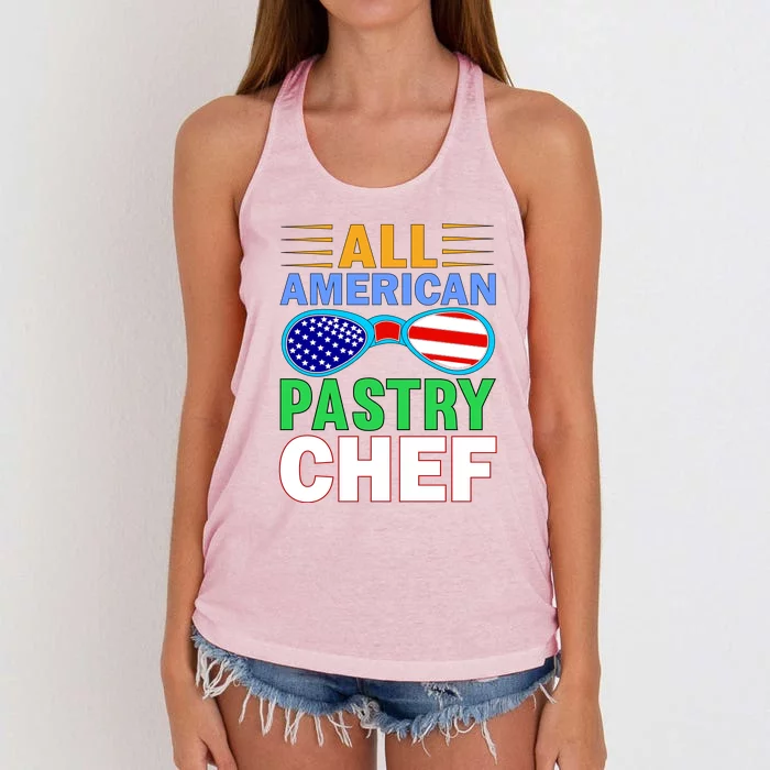 All American Pastry Chef Women's Knotted Racerback Tank