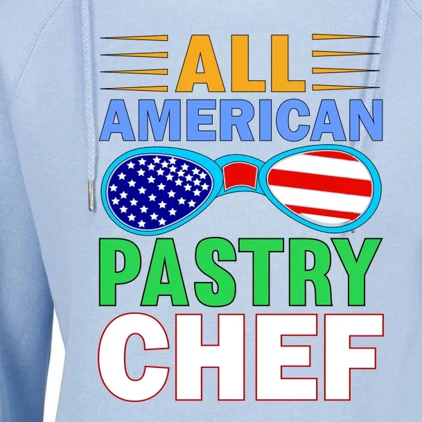 All American Pastry Chef Womens Funnel Neck Pullover Hood