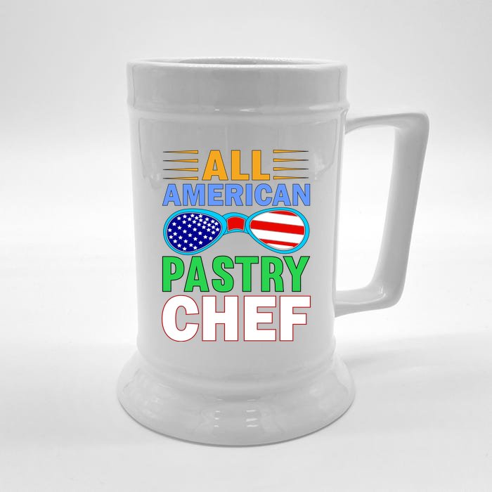 All American Pastry Chef Front & Back Beer Stein