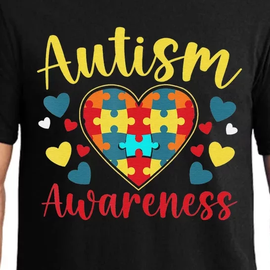 Autism Awareness Puzzle Piece Love Autistic Support Pajama Set