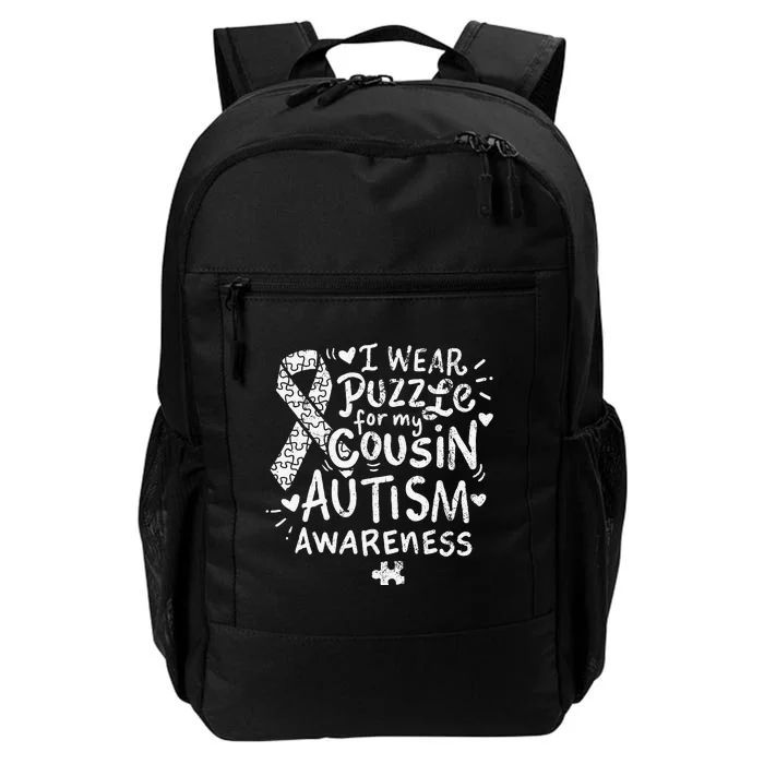 Autism Awareness Puzzle Ribbon Gift Cousin Daily Commute Backpack