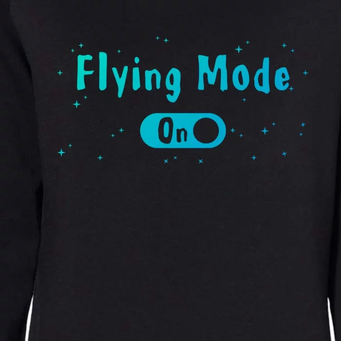 Airplane Airline Pilot Aviation Aircraft Flying Mode Flight Gift Womens California Wash Sweatshirt