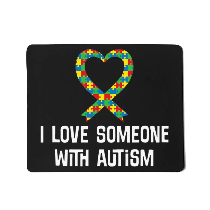 Autism Awareness Puzzle Ribbon Heart Mousepad