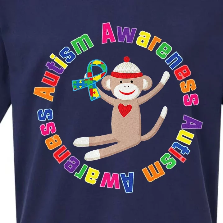 Autism Awareness Puzzle Ribbon Support Sueded Cloud Jersey T-Shirt