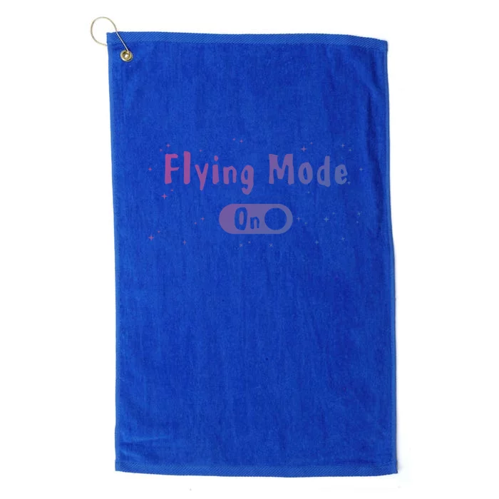 Airplane Airline Pilot Aviation Aircraft Flying Mode Flight Gift Platinum Collection Golf Towel