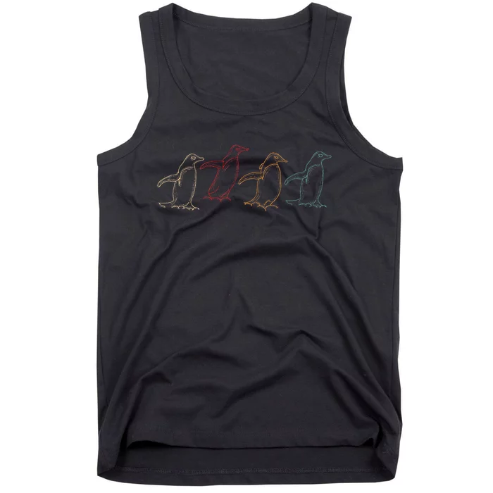 Antartica Animal Penguin Tank Top