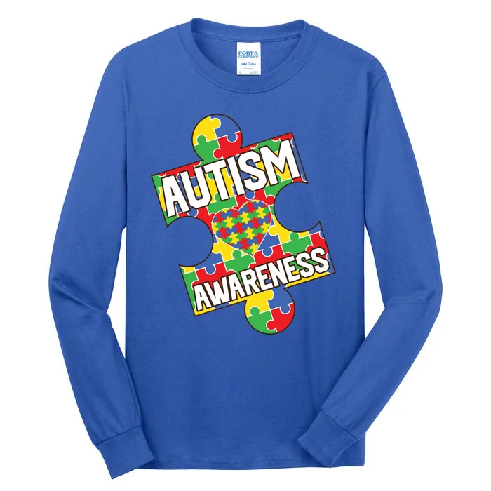 Autism Awareness Puzzle Piece Awareness Tall Long Sleeve T-Shirt