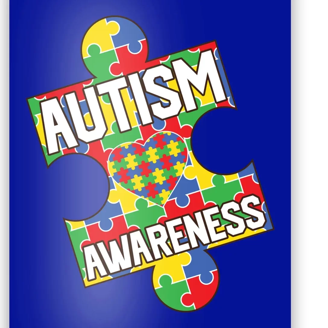 Autism Awareness Puzzle Piece Awareness Poster