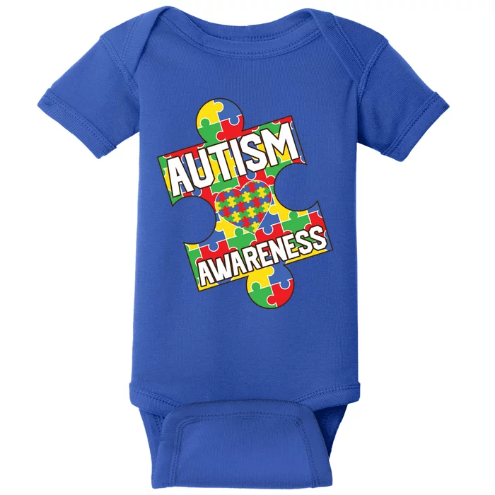 Autism Awareness Puzzle Piece Awareness Baby Bodysuit