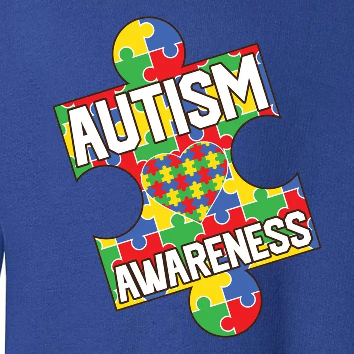 Autism Awareness Puzzle Piece Awareness Toddler Sweatshirt