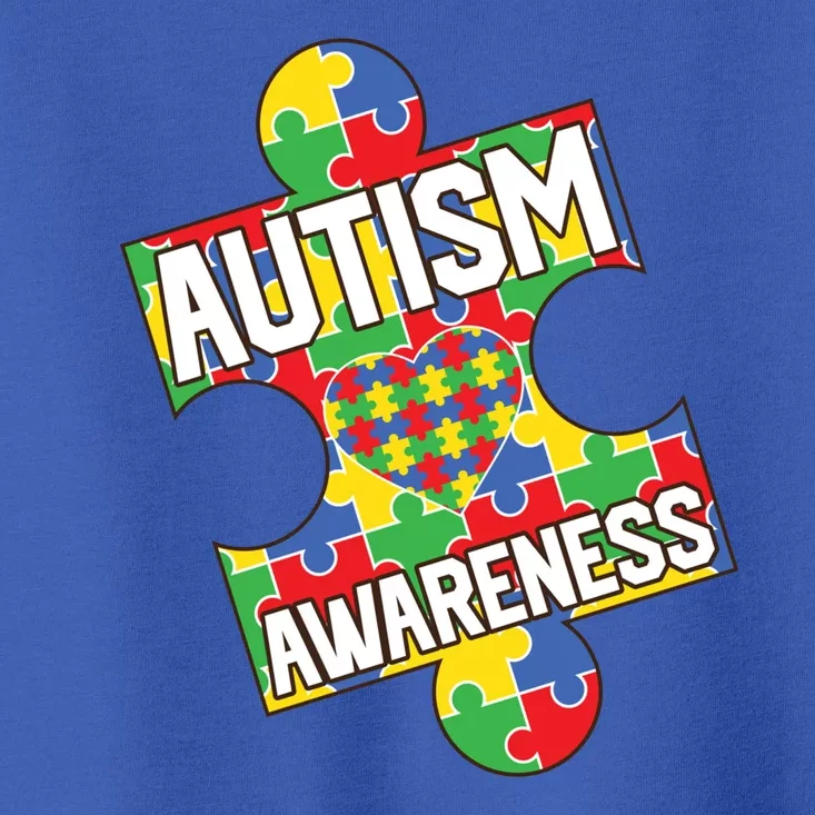 Autism Awareness Puzzle Piece Awareness Toddler T-Shirt