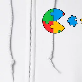 Autism Awareness Puzzles Funny Puzzle Pieces Full Zip Hoodie