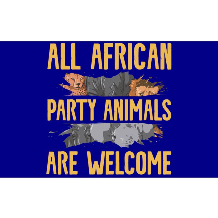 All African Party Animals Are Welcome Safari Family Vacation Gift Bumper Sticker