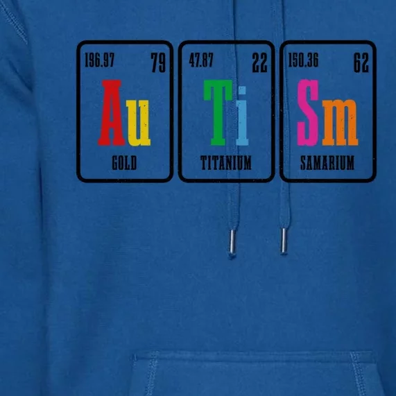 Autism Awareness Periodic Table Elets Neurodiversity Gift Premium Hoodie